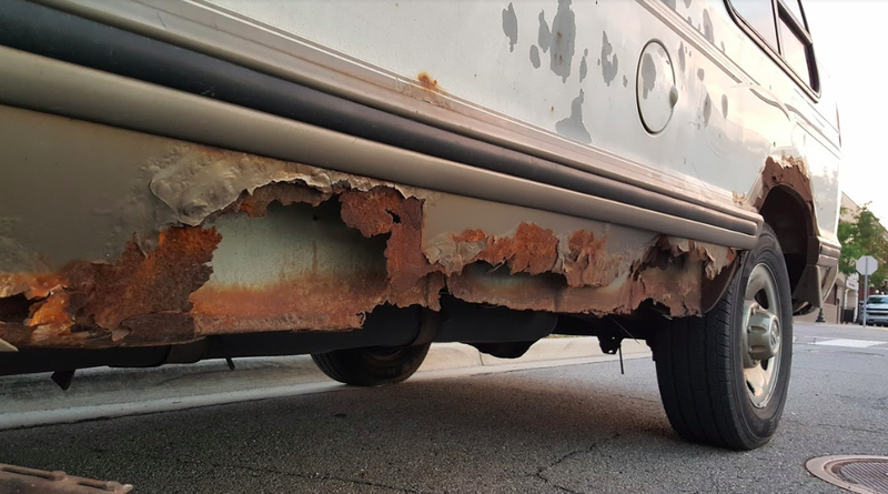 Illustration for article titled Not Even Rust Can Stop You When You Drive A Dodge Ram Van In Detroit